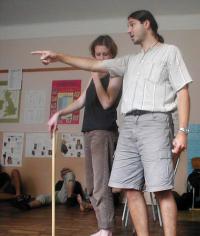 Hronov, seminář A. Bergmana Otázky kompozice jevištního dění, CP Jiráskův Hronov 2002