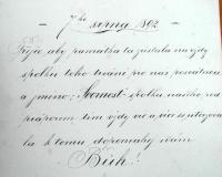 Praha-Ruzyně, Svornost, 06, pamětní kniha, svěcení praporu,1892