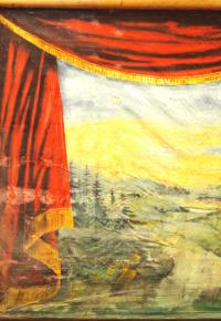 Nebovidy, detail opony, veduta Hradčan