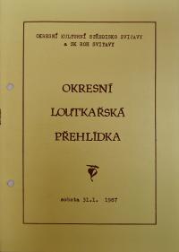 Svitavy, OP loutkářských souborů - program, 1987