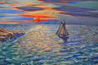 Červená Řečice, divadelní prospekt, Moře