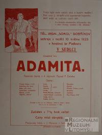 Dobříkov, Sokol, Adamita - plakát, 1925