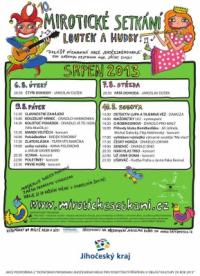 Mirotice, Mirotické setkání loutek a hudby - plakát, 2013