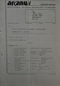 Pardubice, Svaz českých divadelních ochotníků Pardubice, Okresní výbor, Zápisy z jednání, 1971 - 1989