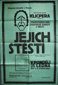 Třešť, OJ, Jejich štěstí - plakát, 1927