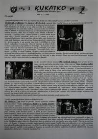 Josefův Důl, J. K. Tyl, Josefodolské divadelní jaro, Kukátko č. 3, 2019