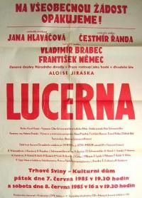 Trhové Sviny, Koh-i-noor, činoherní div. soubor ZV ROH, Lucerna – plakát, 1985