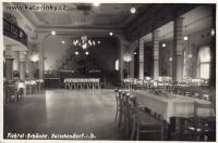 Radčice, Kateřinky, Fichtelschänke, sál, pohlednice, 194x