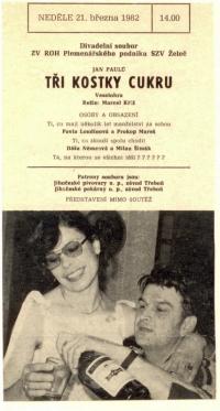 Želeč, Divadlo Želeč, Tři kostky cukru – program, 1982