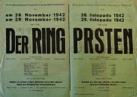 Přelouč, Besední ochotnické divadlo, Prsten - plakát, 1942