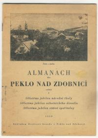 Peklo nad Zdobnicí, Almanach obce 1954, obálka