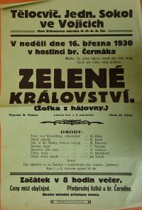 Vojice, Sokol, Zelené království - plakát, 1930