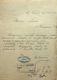 Veselá, Tyl, oznámení o činnosti souboru, 1941