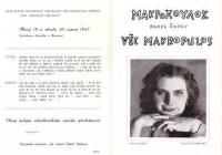 Ostrava, Sokol-Tůma, Věc Makropulos - program, 1947