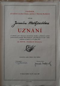 Nový Bydžov, Jirásek, Album fotografií a výstřižků, 1957