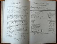 Chrast, Tyl, Památní kniha divadelního spolku, 1880