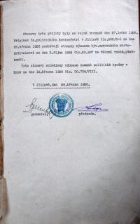 Jihlava, Klicpera, korespondence spolku,spolkové stanovy, 1926