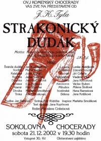 Chocerady, Komenský, Strakonický dudák - plakát, 2002
