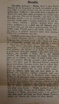 Nový Bydžov, Jirásek, Korespondence souboru