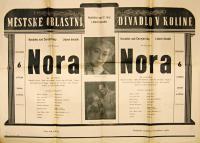 Kostelec nad Černými Lesy, Lidové divadlo, Nora - plakát