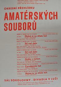 Luže, Okresní přehlídka divadelních souborů - plakát, 1982