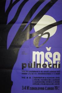 Český Brod, Tyl, Půlnoční mše - plakát, 1961