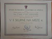 Vitiněves, SDO, Starý varhaník, 1935