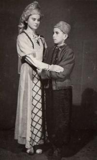 Bílá Třemešná, školní soubor, Sněhová královna, 1957