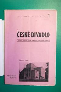 Jihlava, Klicpera, divadelní časopisy a literatura, České divadlo, 1941