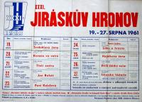 31.JH, programový plakát, 1961.