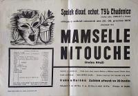 Chudenice, SDO Tyl, Mamselle Nitouche – plakát, 1950