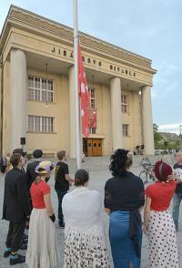 Hronov, Vztyčení festivalové vlajky, CP Jiráskův Hronov 2022