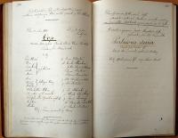 Chrast, Tyl, Památní kniha divadelního spolku, 1880