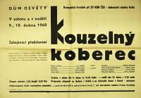 Kolín, ČSD, Kouzelný koberec - plakát, 1960