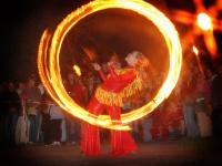 JH 2007,  Průvod do parku Aloise Jiráska - Ohňové divadlo