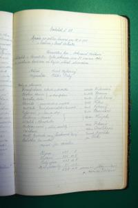 Branišov, Divadelní odbor SDH / Spolek div. ochotníků, Jednatelská kniha 1920–1941, 1941