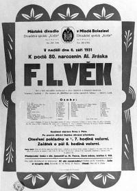 Mladá Boleslav, Kolár - plakáty 1913-1935, F. L. Věk, 1931