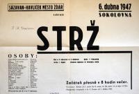 Žďár nad Sázavou, Sázavan-Havlíček, Strž - plakát, 1947