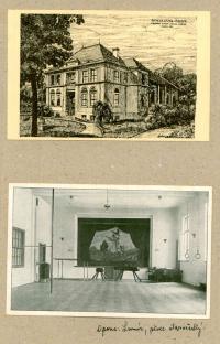 Újezd u Brna / u Sokolnic, sokolovna, sál s oponou