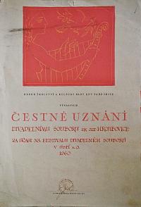 Hroubovice, Klicpera, Kniha plakátů, Diplom, 1960