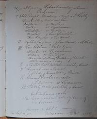 Hlinsko, Dělnická jednota, Zápisy ze schůzí, 1881-1888