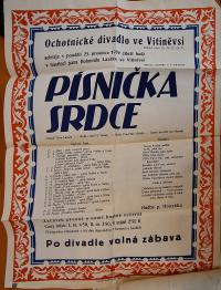 Vitiněves, SDO, Písnička srdce - plakát, 1939