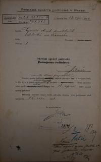Jičín, Vojanův okrsek ÚMDOČ, zamítnutí vzniku, 1920