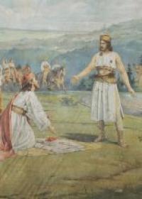 Bohuslavice, opona, detail Přemysl s průstřelem