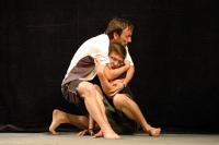 Hronov, předváděčka dílny P jako Pantomima Michala Hechta a Štěpánky Elgrové, CP Jiráskův Hronov 2015