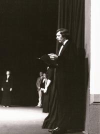 Praha, Kurz divadelní režie a herectví LK SKKS 1984-1986, slavnostní vyřazení posluchačů, Rakovník 1986