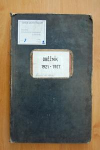 Chrast, Kroužek divadelních ochotníků, Oběžník, 1921 - 1927