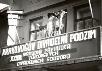 Vysoké n. Jiz., vítání souboru Krakonošem, CP KDP Vysoké n. Jiz. 1996