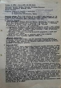 Pardubice, Svaz českých divadelních ochotníků Pardubice, Okresní výbor, Zápisy z jednání, 1971 - 1989