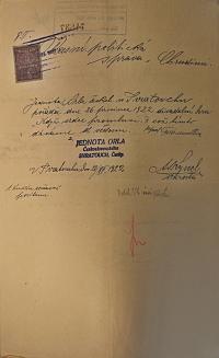 Svratouch, Orel, Když srdce promluví, 1922